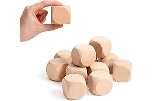 Unfinished 40mm Blank Wood Dice