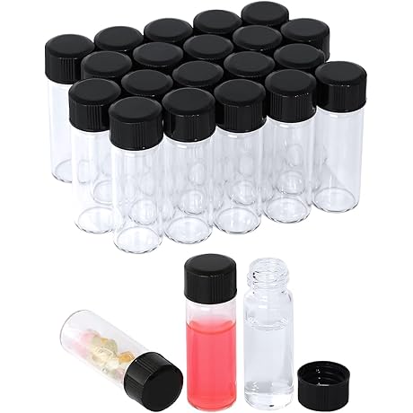 20 Pack 4ml Clear Glass Vials with Screw Caps: The Ultimate Oil Storage Solution