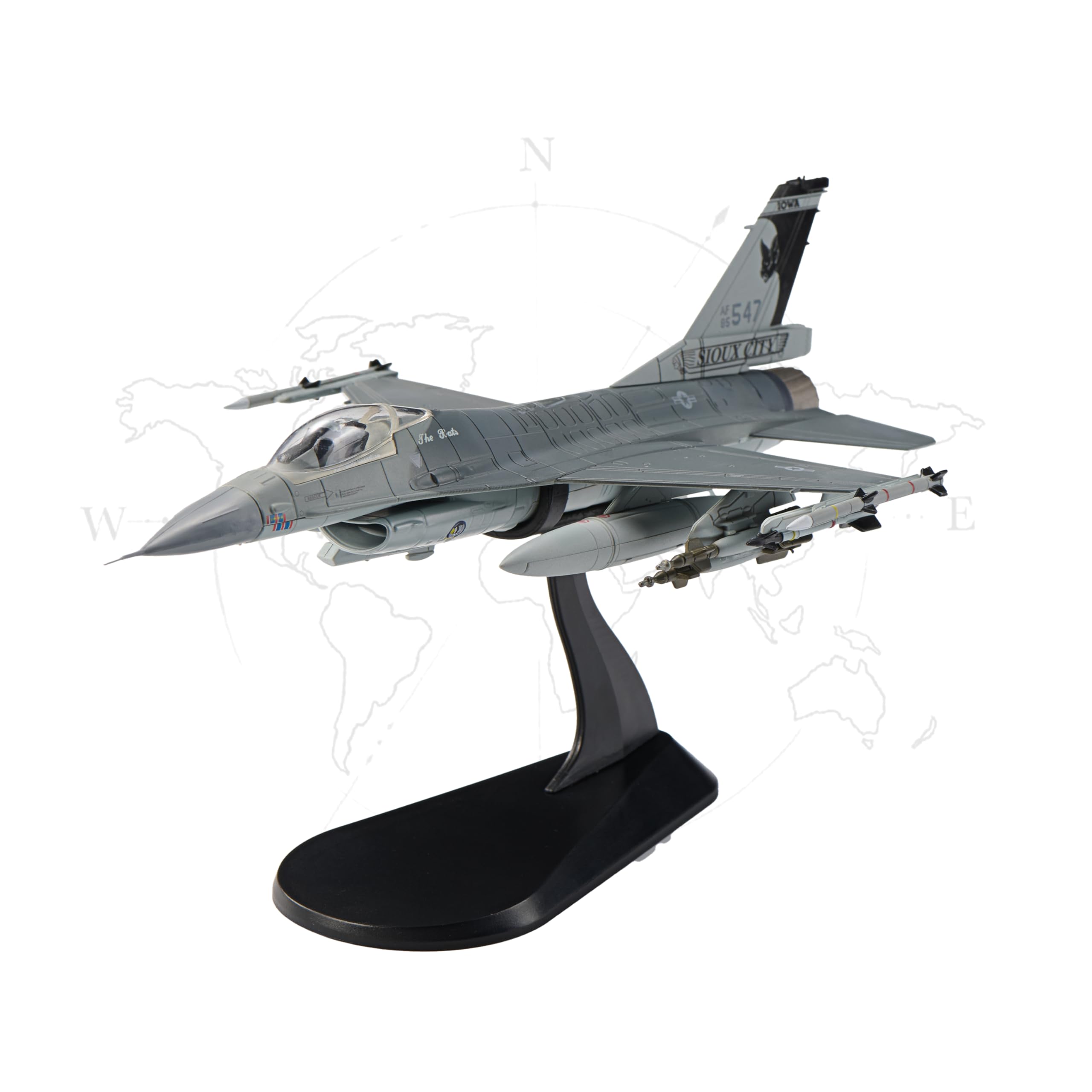 Udnorbay F-16C Black Bats Die-cast Airplanes-1/72 Scale
