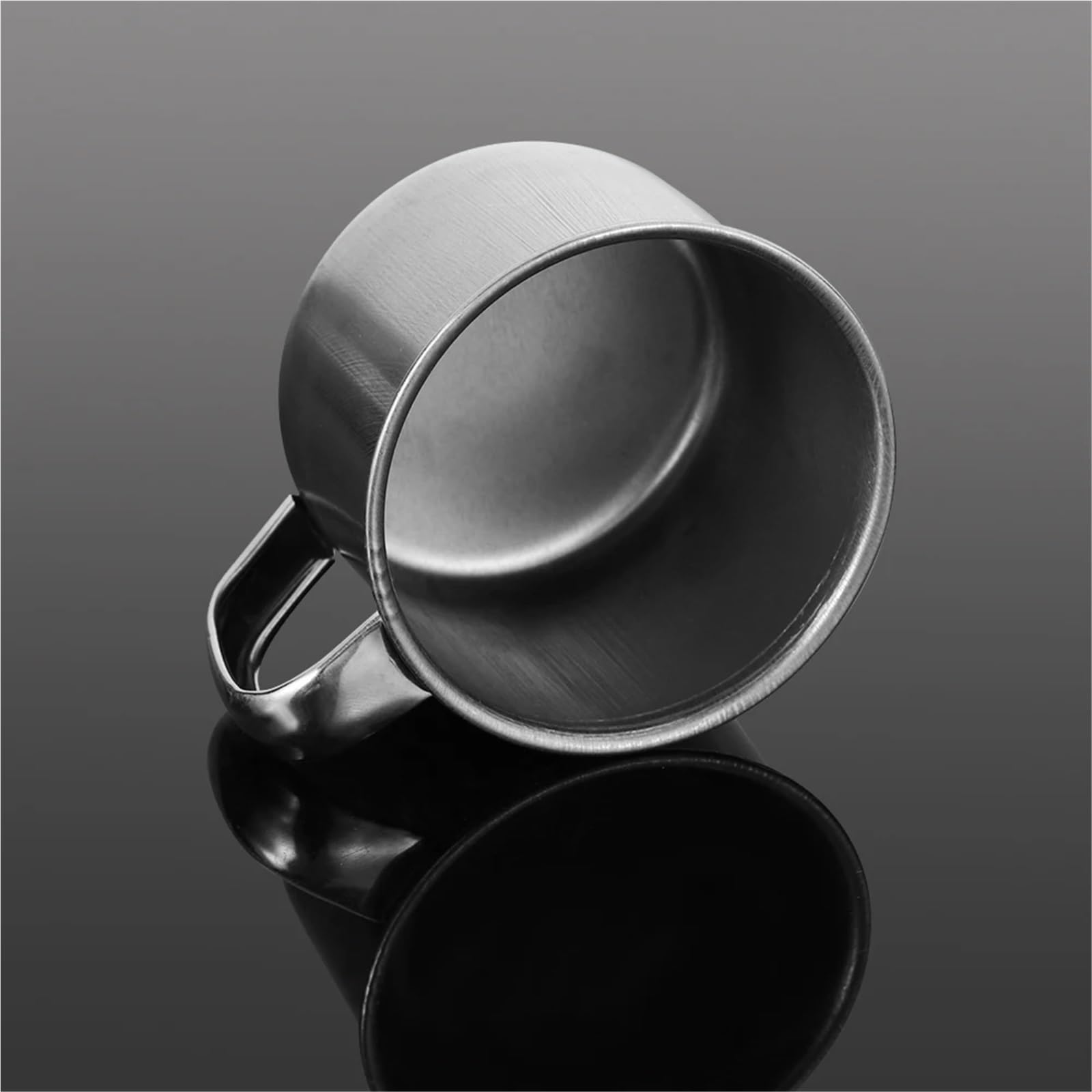 Taza de acero inoxidable portátil for viajes al aire libre, tazón taza café, té, Camping, Mini Metal, cocina, leche, 4 Uds., 200ml Para café y bebidas