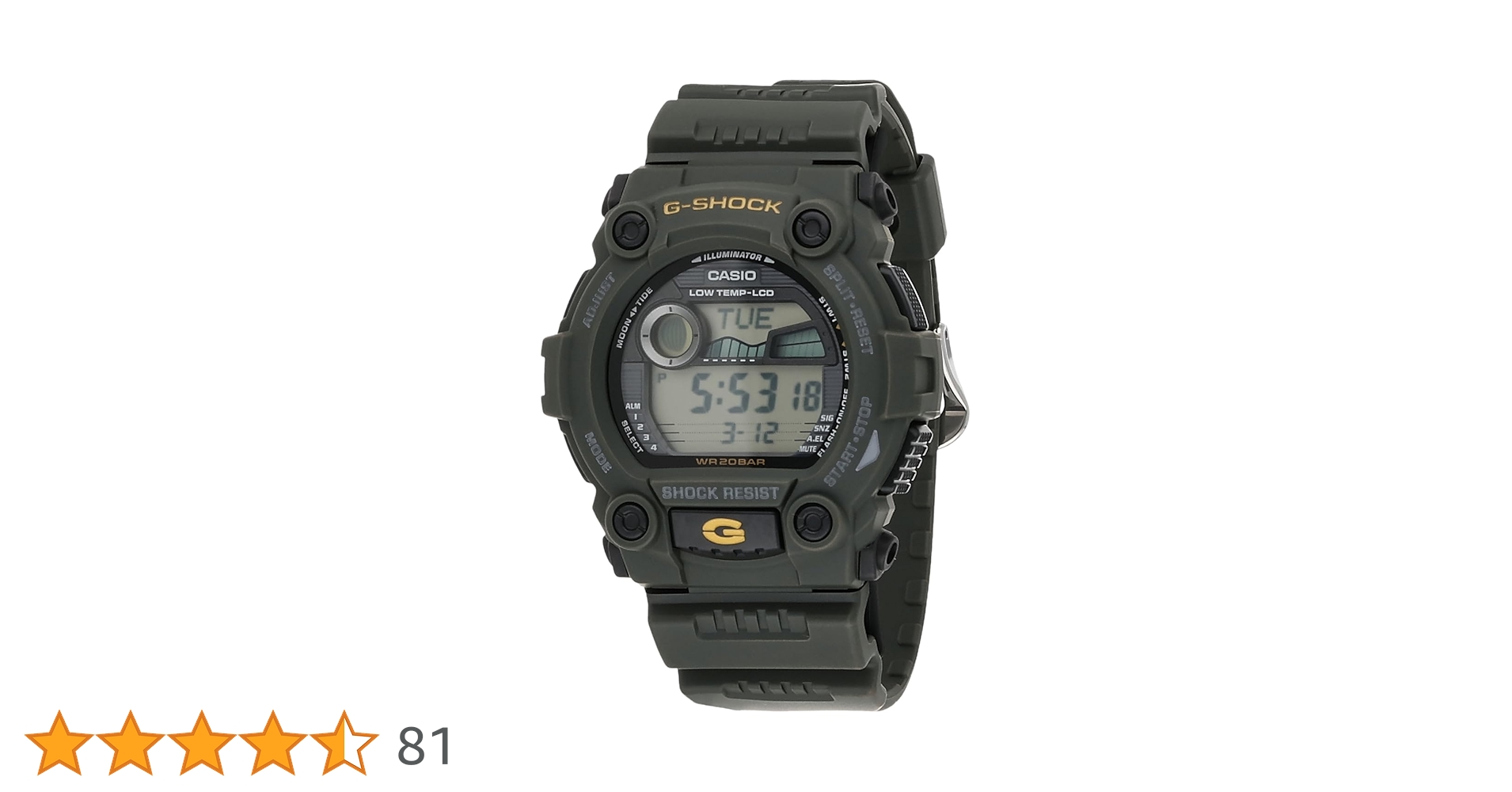 ユーカリライズマンG-SHOCK CASIO G-7900 ブラック稼働品 GW-7900B-1JF | CASIO