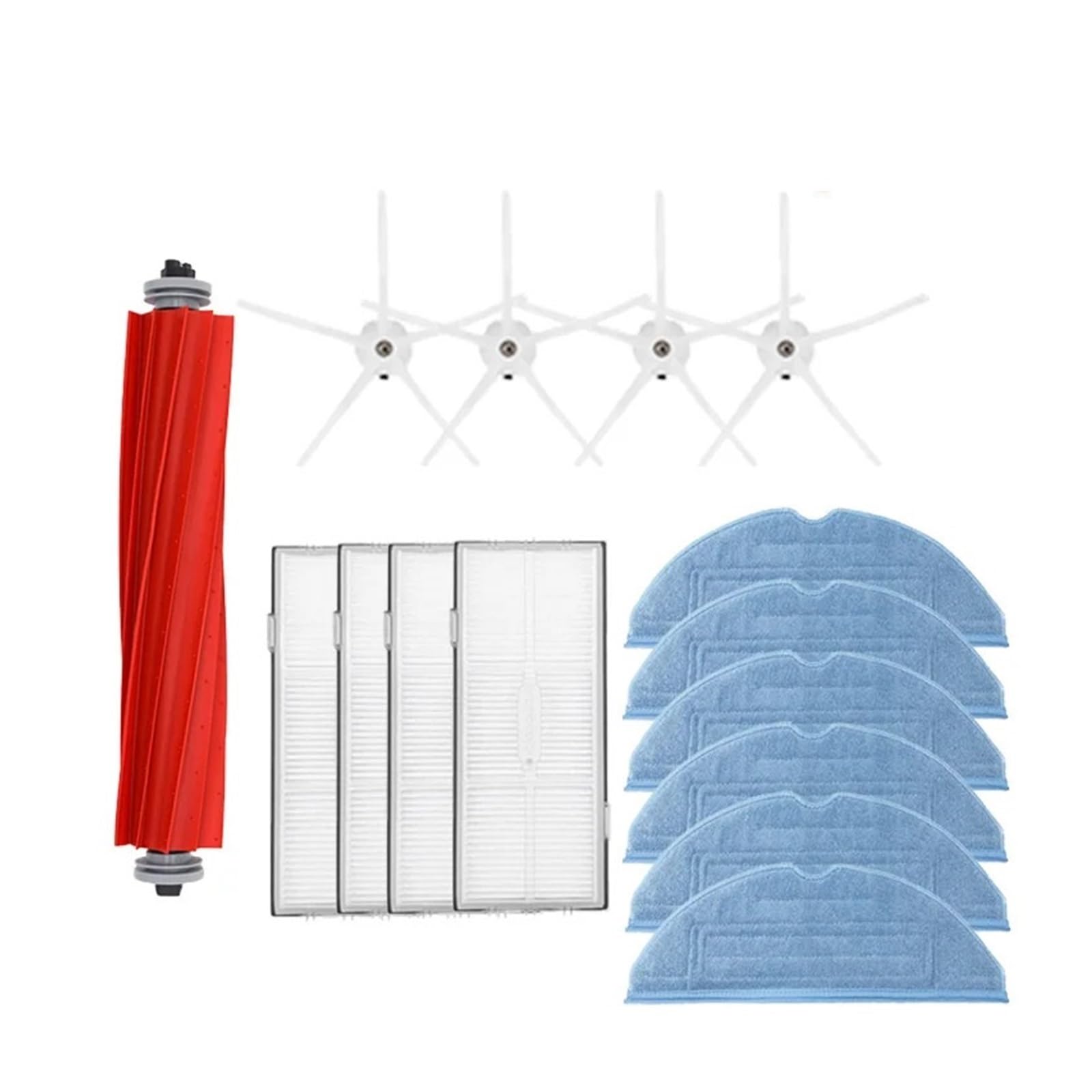 PORRSYDCD Main Brush Hepa Filter Mops Accessories，Compatible With Roborock S7 S70 S75 S7Max S7 Maxv Ultra T7S Plus S7 Pro Ultra Robot Vacuum Cleaner Parts(15PCS)