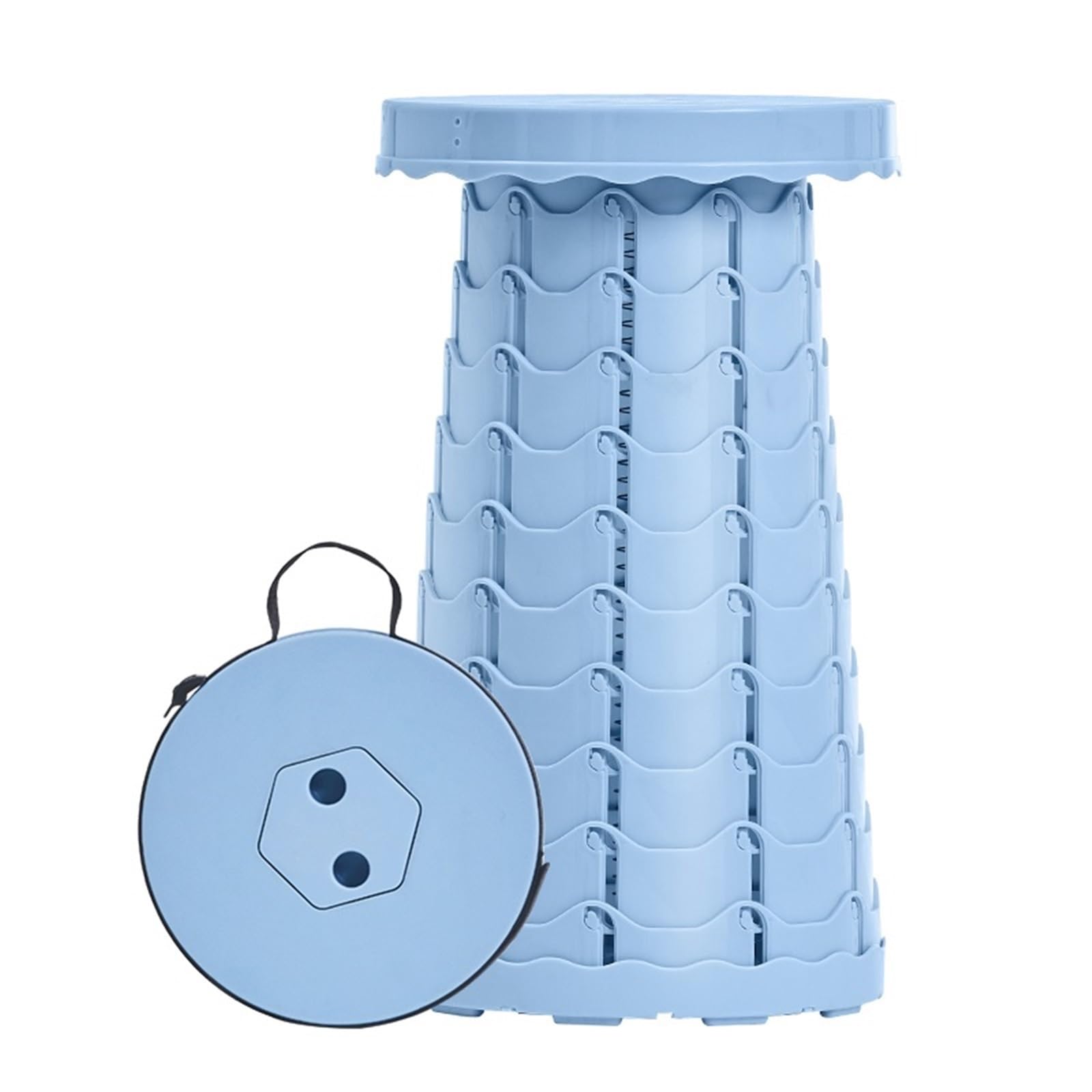 Höhenverstellbarer Klapphocker, kompakter Klappstuhl, tragbarer einziehbarer Campinghocker, leicht, for Outdoor-Angeln, Wandern, Gartenarbeit (Color : Z)