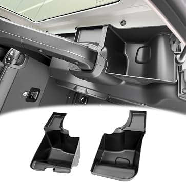 Rear Trunk Organizer for 2024-2025 Jeep Wrangler JL JLU 4XE 4 Door Accessories, Wheel Well Storage Bin Trunk Side Storage Box Cargo Tray for 24-25 Wrangler JL 4drNot for Gladiator/JK