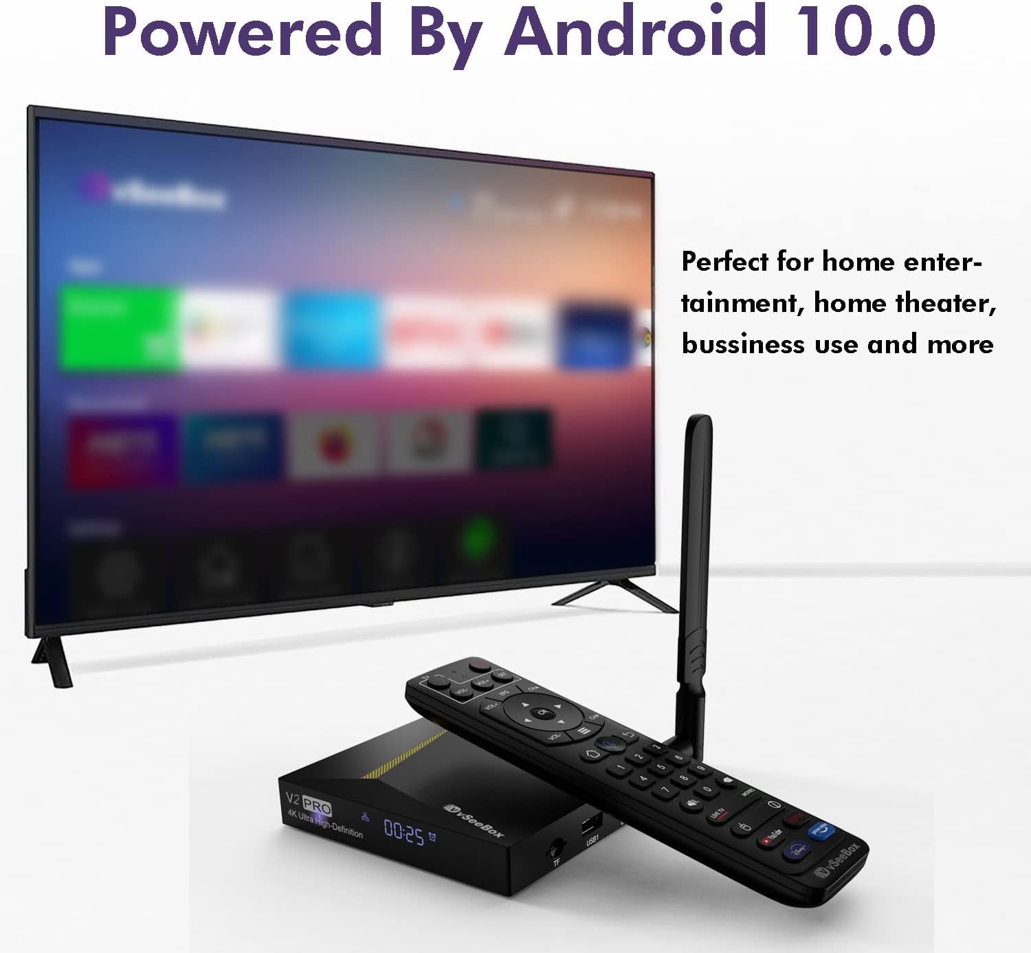 2024 vSeeBox V2 Pro, Fastest Android TV Box with Voice Remote Control, and  HDMI Cable (4GB RAM+ 32 GB ROM) : Amazon.com.au: Electronics