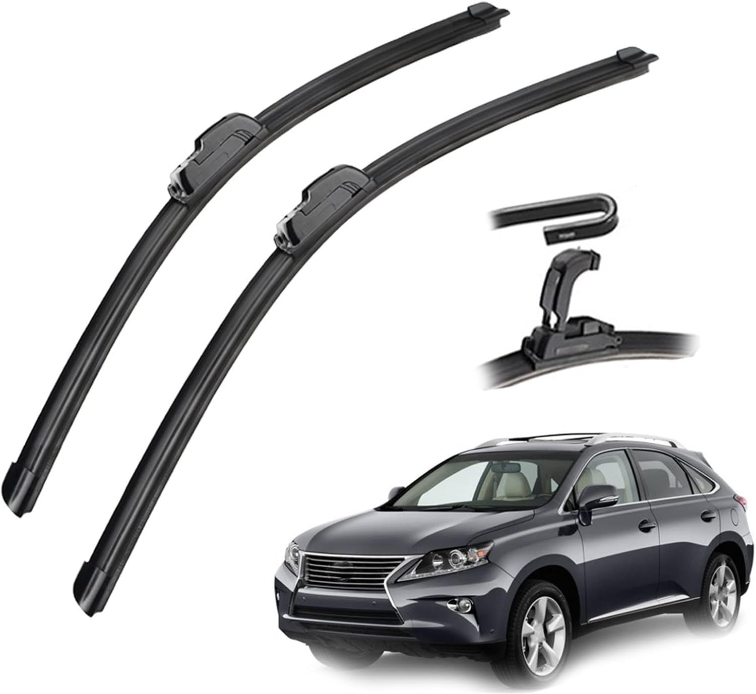 ZhangXD Front Windscreen Wipers For Lexus RX AL10 RX270 RX350 RX400h RX450h 2010 2011 2012 2013 2014 2015, Windshield Window Brush Front Wiper Blades All-Weather Replacement Set Easy Installation
