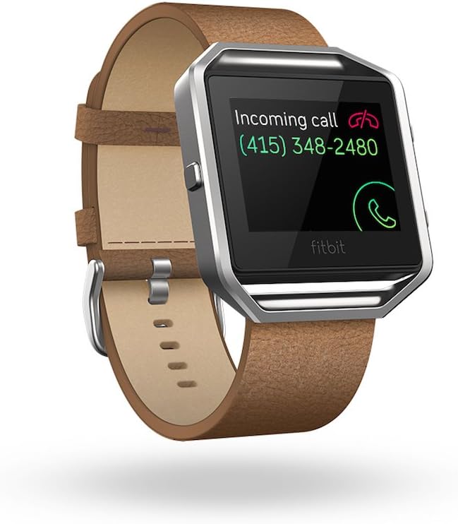 Fitbit Blaze Accessory Band, Leather, Camel, Small : Electronics