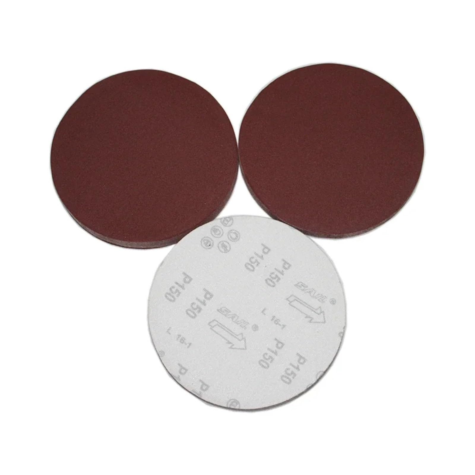 20 pezzi/50 pezzi/100 pezzi 5 pollici floccaggio disco carta vetrata posteriore 125 mm foglio flangiatura molatura autoadesivi(600,100pcs)