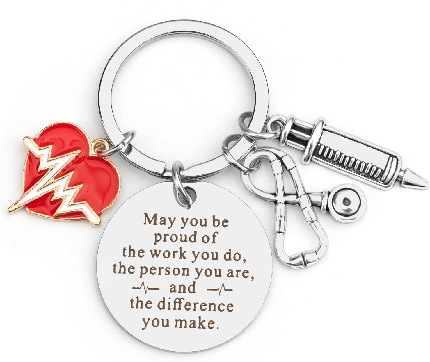 BOMEON Nurse Keychain - Practitioner, Student, and Medical Assistant Gift