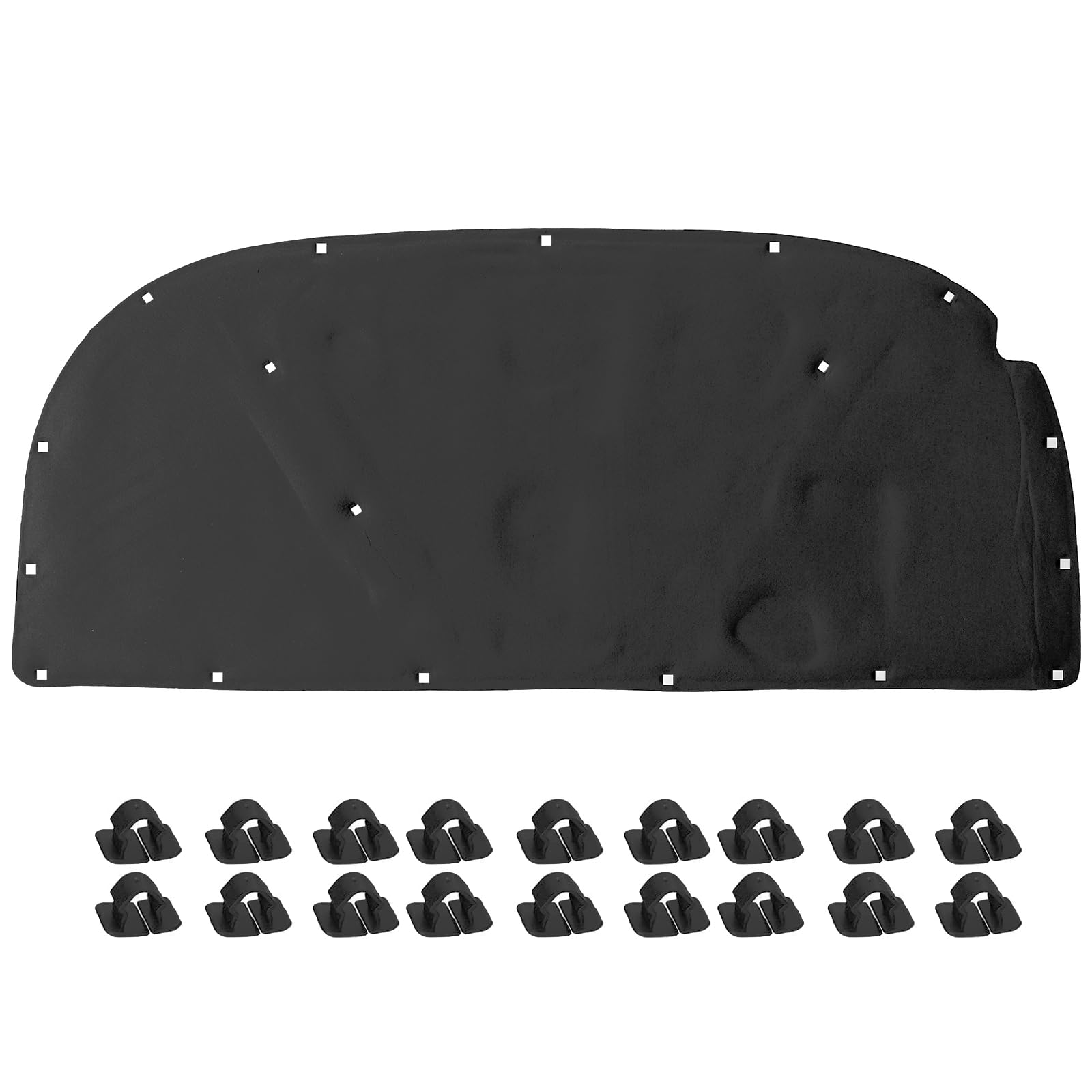 GEPCO Motorhaubendämmung Motorraumdämmmatte Dämmmatte Motorhaube mit Clips kompatibel mit Audi A4 B6 Sedan, Avant 8E2 8E5 8H7 2001–2004 8E0863825AF