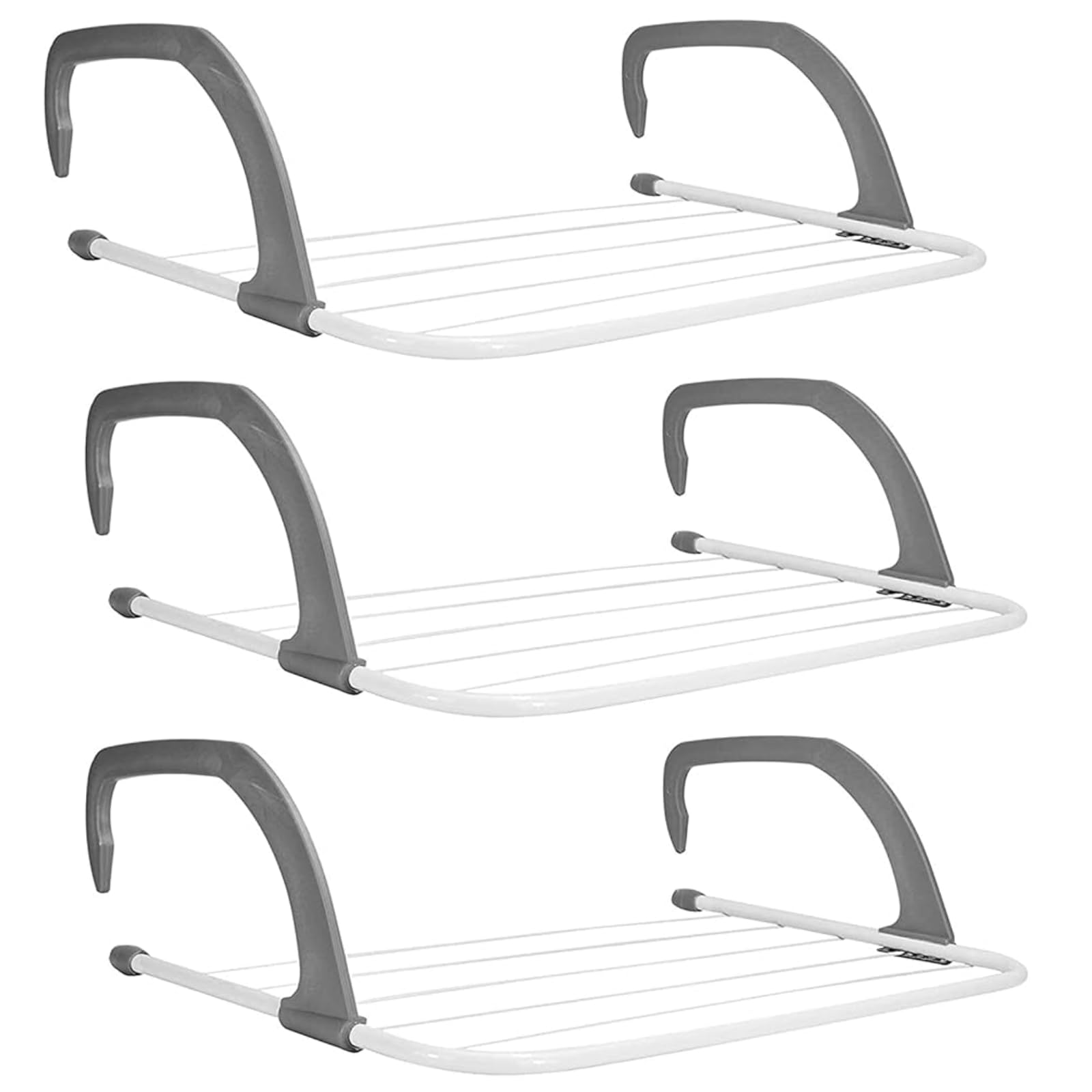 Caprican White 5 Bar Radiator Airer | Over Radiator Clothes Drying Rack With Adjustable Arms | Space Saving Indoor Laundry Dryer & Towel Rack | Foldable Caravan & Balcony Airer | 2M Drying Space (3)