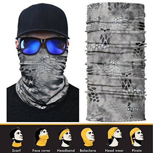 JOEYOUNG 3D Face Sun Mask, Neck Gaiter, Headwear, Magic Scarf, Balaclava, Bandana, Headb