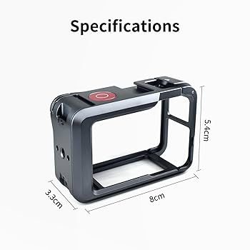 Amazon | ZLiT DJI OSMO Action 4 用カメラケージ アルミニウム