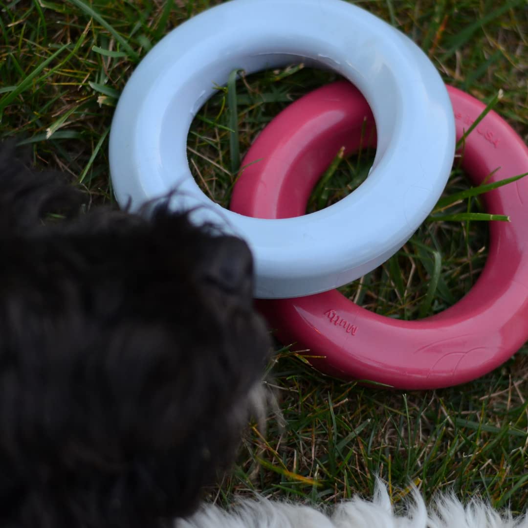 Mutty Anillo de masticación para perros, fabricado en Estados Unidos, material duradero de grado alimenticio para masticadores, una comida donada a refugios locales para cada juguete