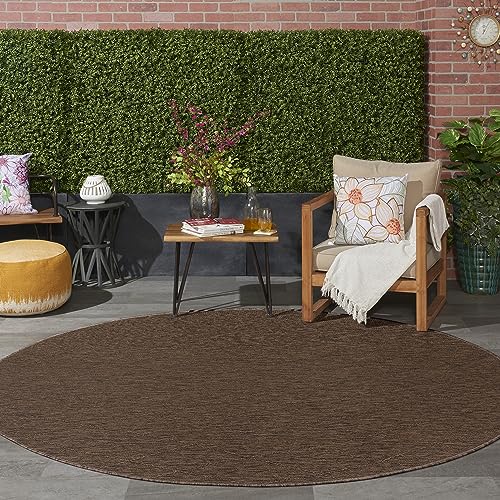 Tapete redondo Mocha 8' Nourison Home Practical Solutions miniatura 3