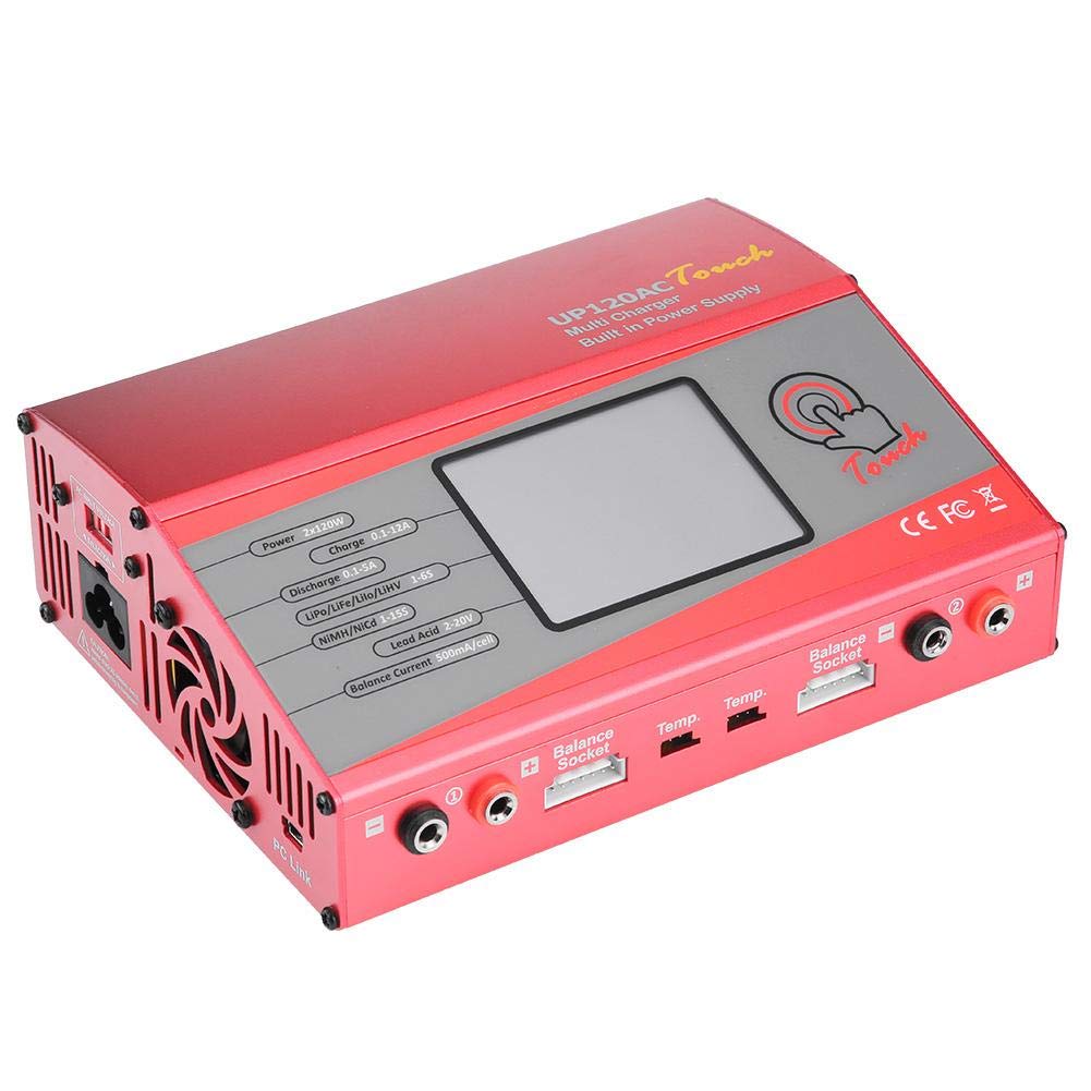 Cargador de batería RC con 2 enchufes Modelo de Control Remoto Accesorio Cargador Inteligente de batería Universal(EU Plug)