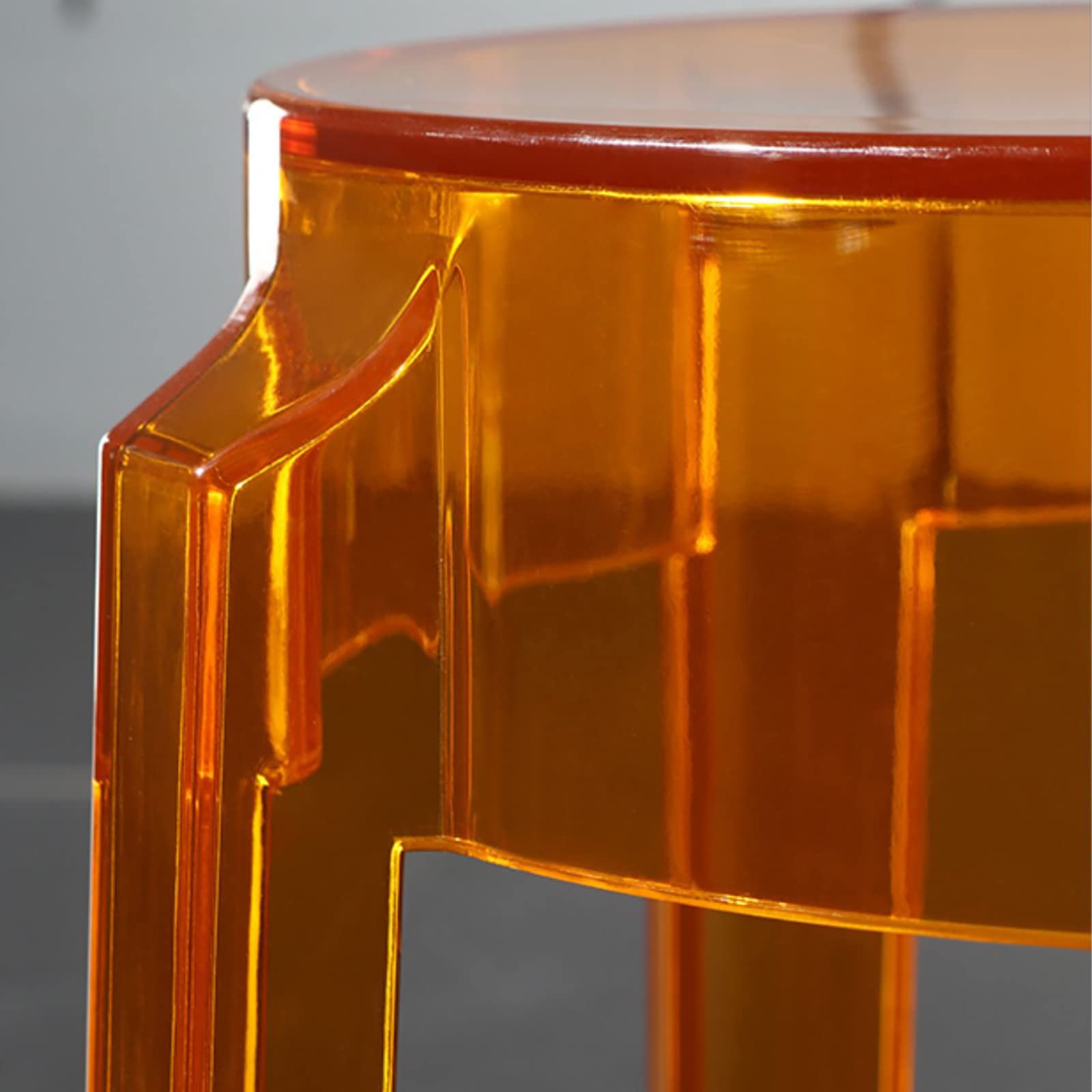 Moderner Barhocker aus transparentem Acryl, stapelbar, für Küche, Wohnzimmer, Schlafzimmer und Büro, 76,2 cm Höhe, rückenfreies und transparentes Design