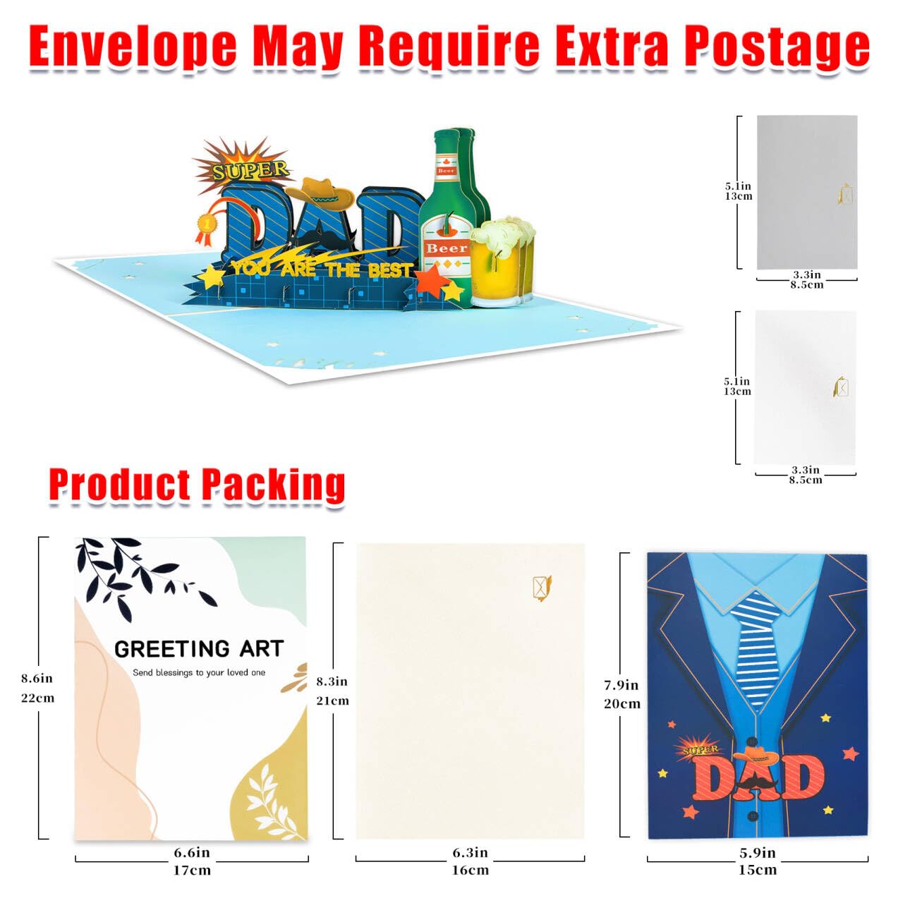 Carte Pop-up 3d Pour La Fête Des Pères Carte De Vœux Pour Papa