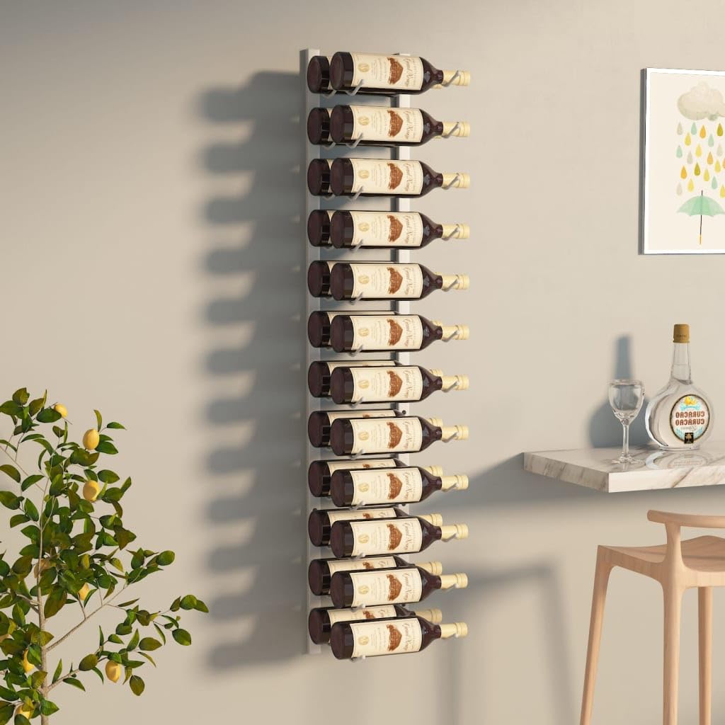 24 -butelkowy Stojak na Wino, Uchwyt na butelkę Wina, przestrzeń do Przechowywania, Nowoczesny Design, Solidny materiał, łatwy montaż, Wygodny dla Organizacji Domowej, Modne