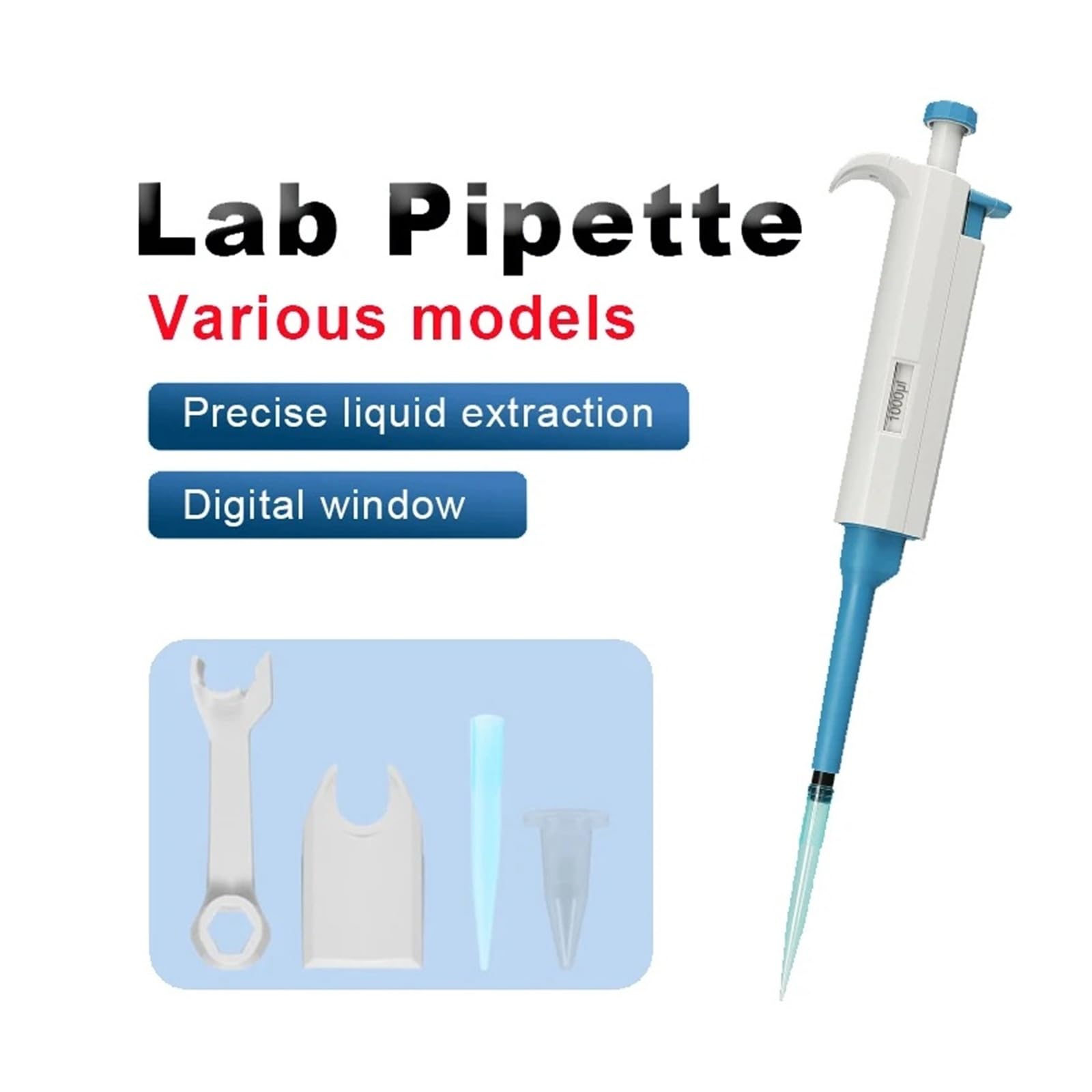 Pipeta, Laboratoryjna cyfrowa pipeta jednokanałowa o stałym zakresie(25ul)