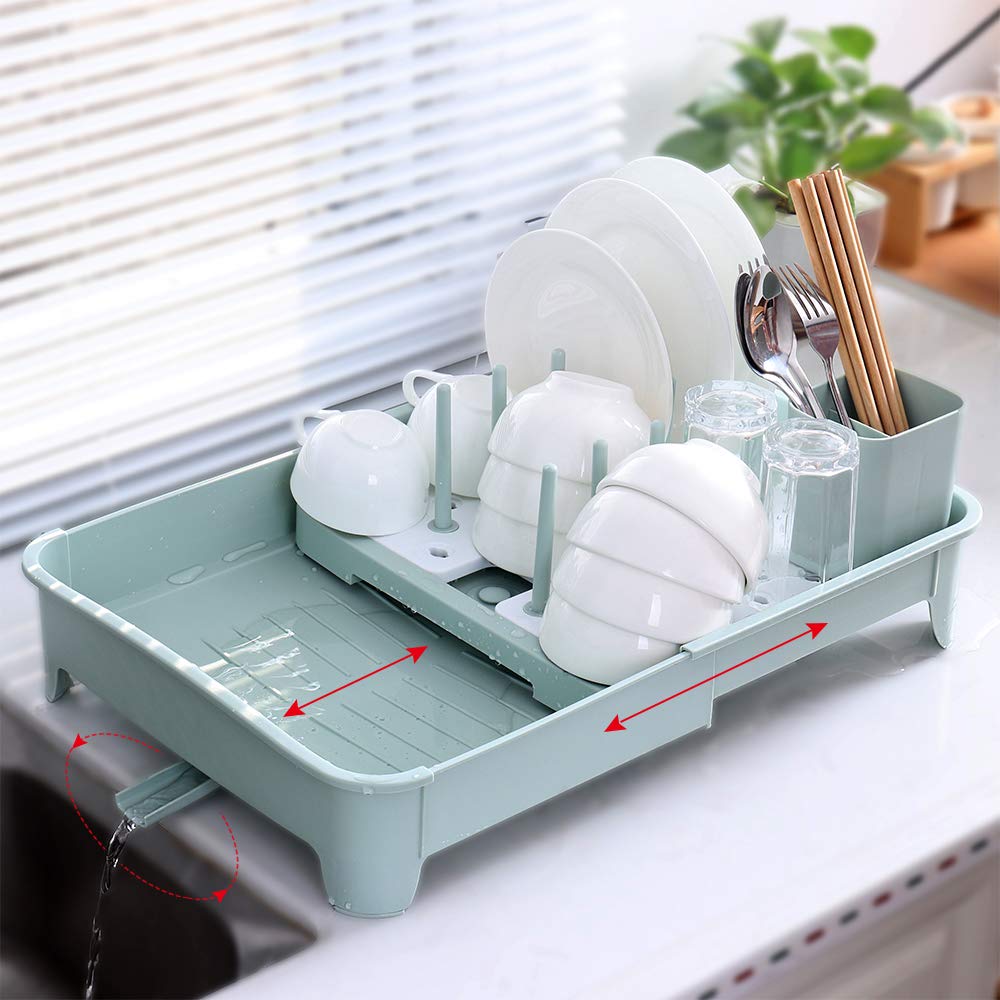 Buy Large Plastic Dish Racks with Drainage for Kitchen Counter