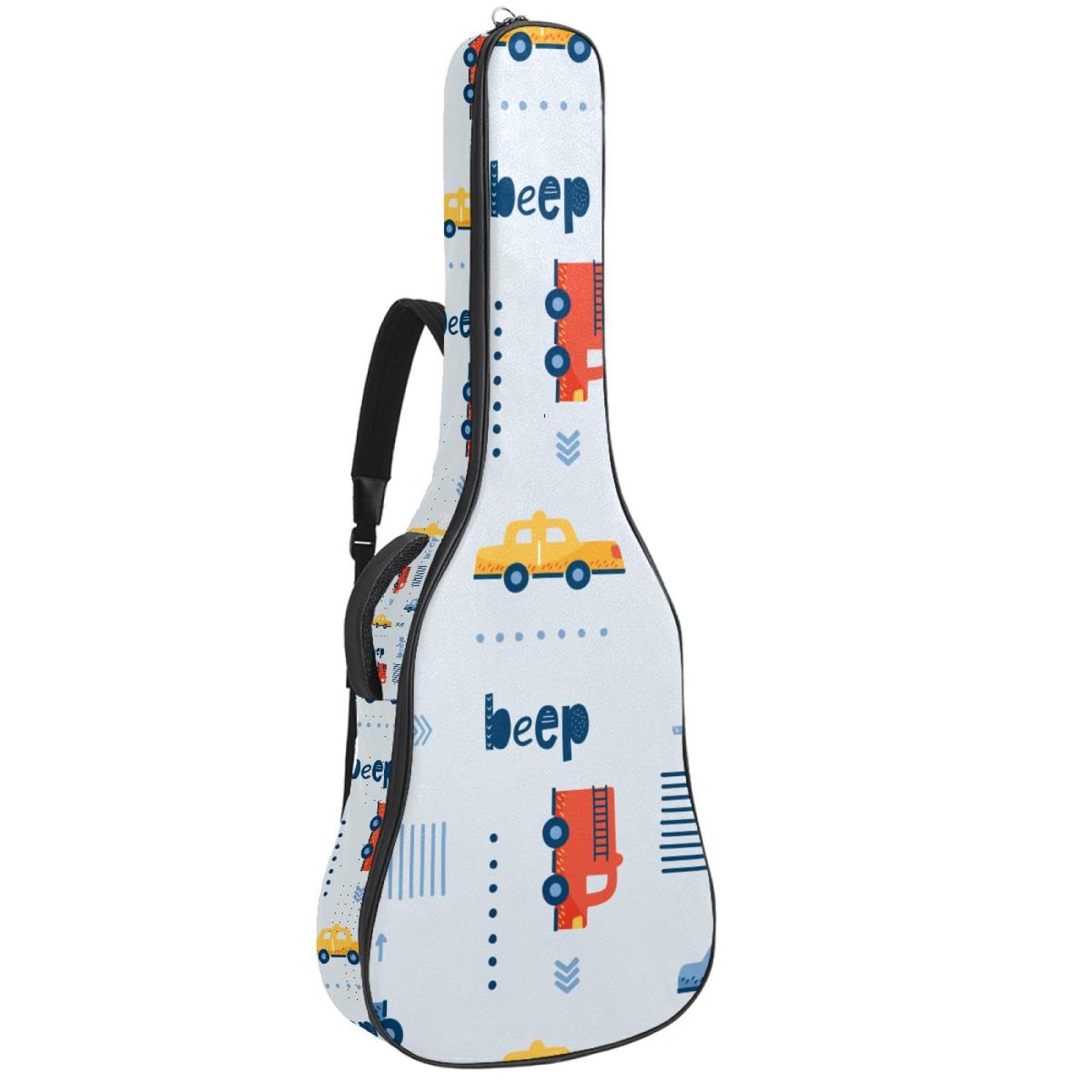 Torba na gitarę akustyczną wodoodporny plecak na gitarę grubo miękko wyściełany samochód klasyczna obudowa na gitarę, wielobarwny, 42.9x16.9x4.7 in, Organizer do torby