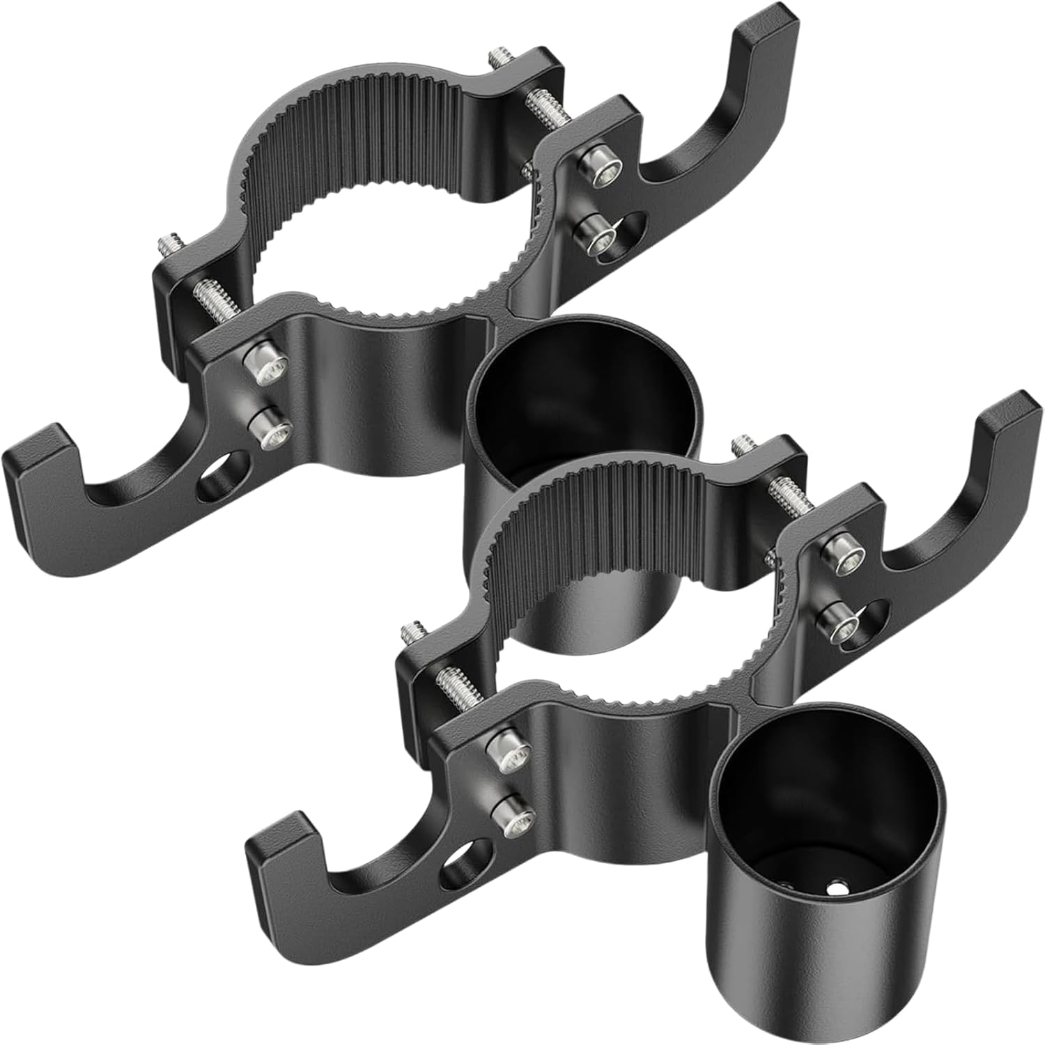 Aluminum Rv Towing Chain Organizer & 7-Way Plug Holder,Heavy Duty Rv Chains Compatible with 2" to 2/a Tongue Jacks, Cable Wire Harness Holder for Outside Travel Camper (2PCS)