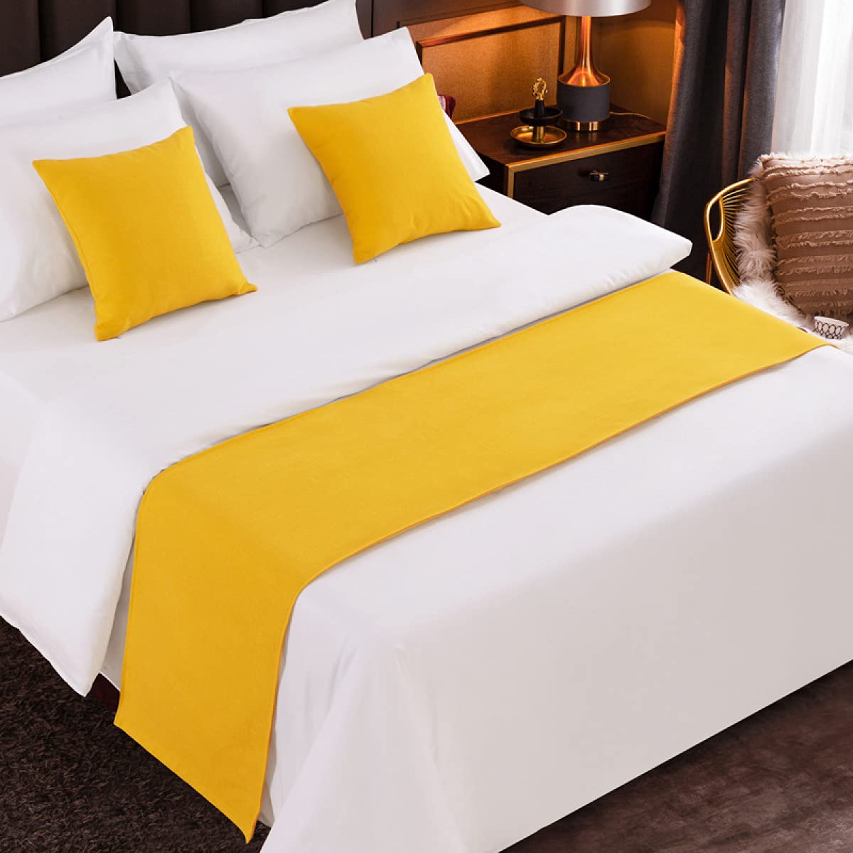 QFWMCW Hotel Bedding Bed Runner Scarves Bedspreads Coverlets Modern Luxury Solid Color Bed Towel Bed Cover Decoration Bedding Protection for Bed Cover for Twin Queen King Size-image-31