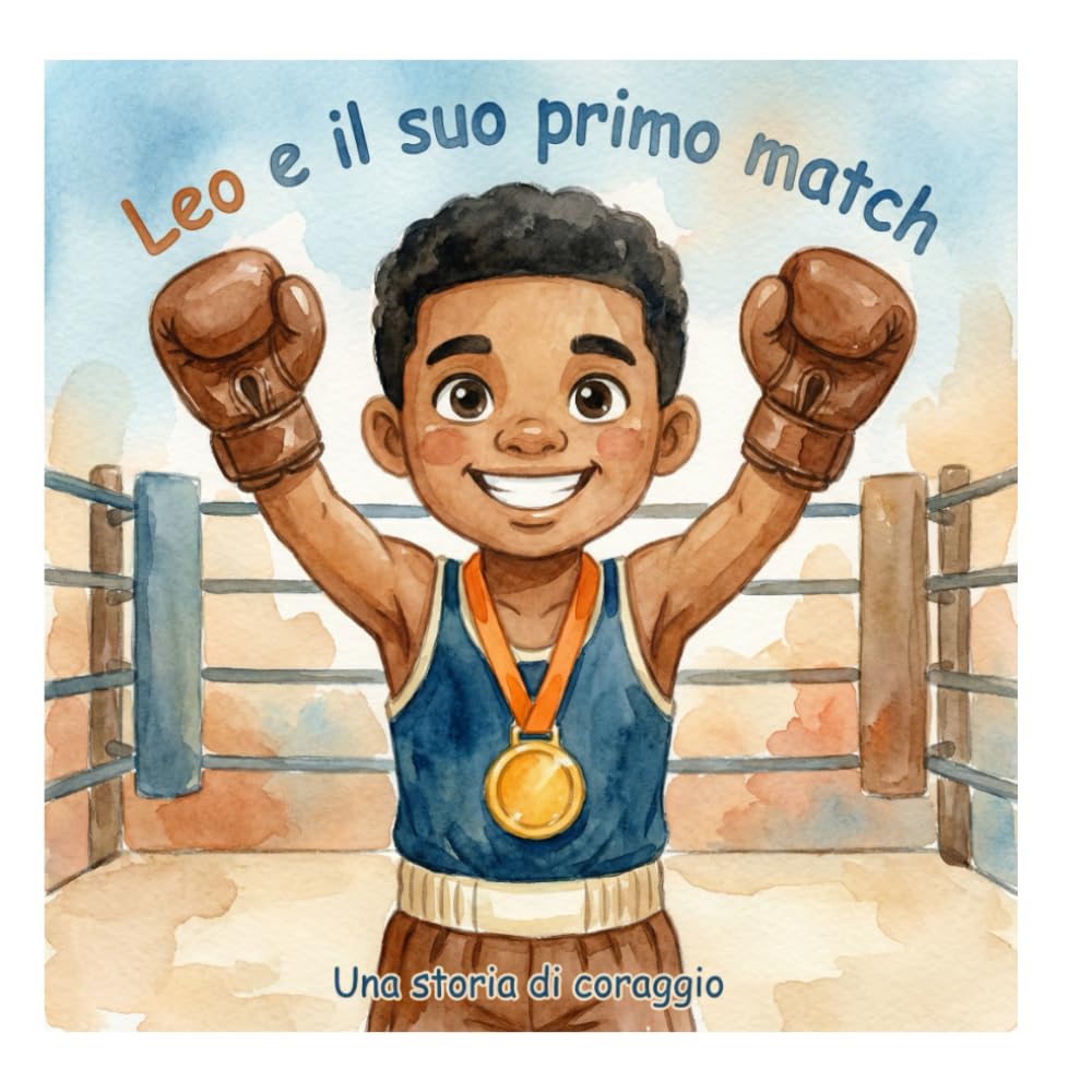 Leo e il suo primo match - Libro per bambini da colorare: Piccolo pugile, grandi sogni