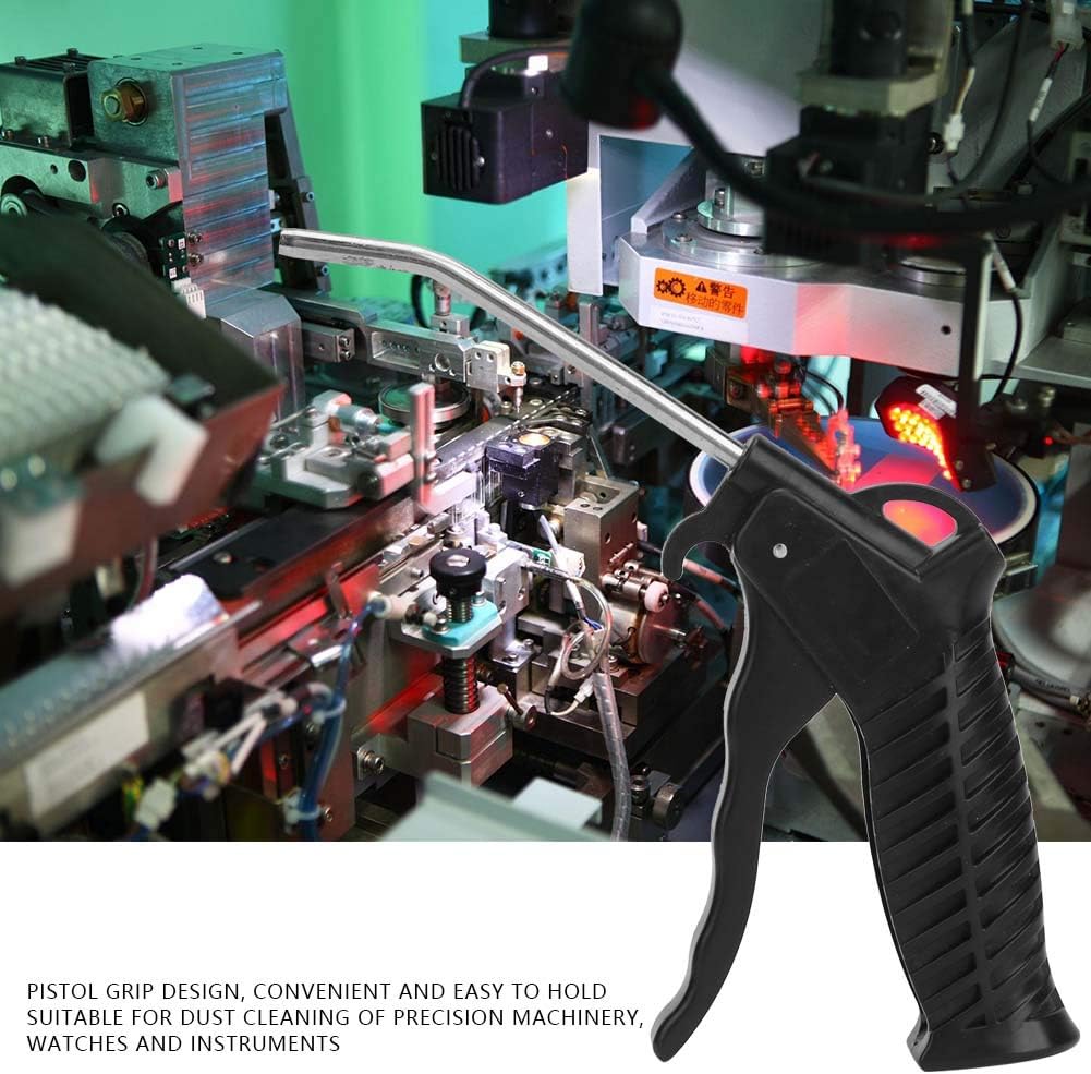 Fdit Pneumatic Duster Blow Gun Air Blow Gun, Elbow Air Compressor, Grip Instruments Dust Cleaning for Watches Machinery