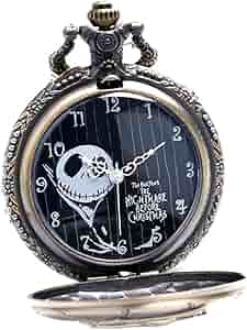 Orologio Da Tasca Argento - The Nightmare Before Christmas, Regalo Uomo