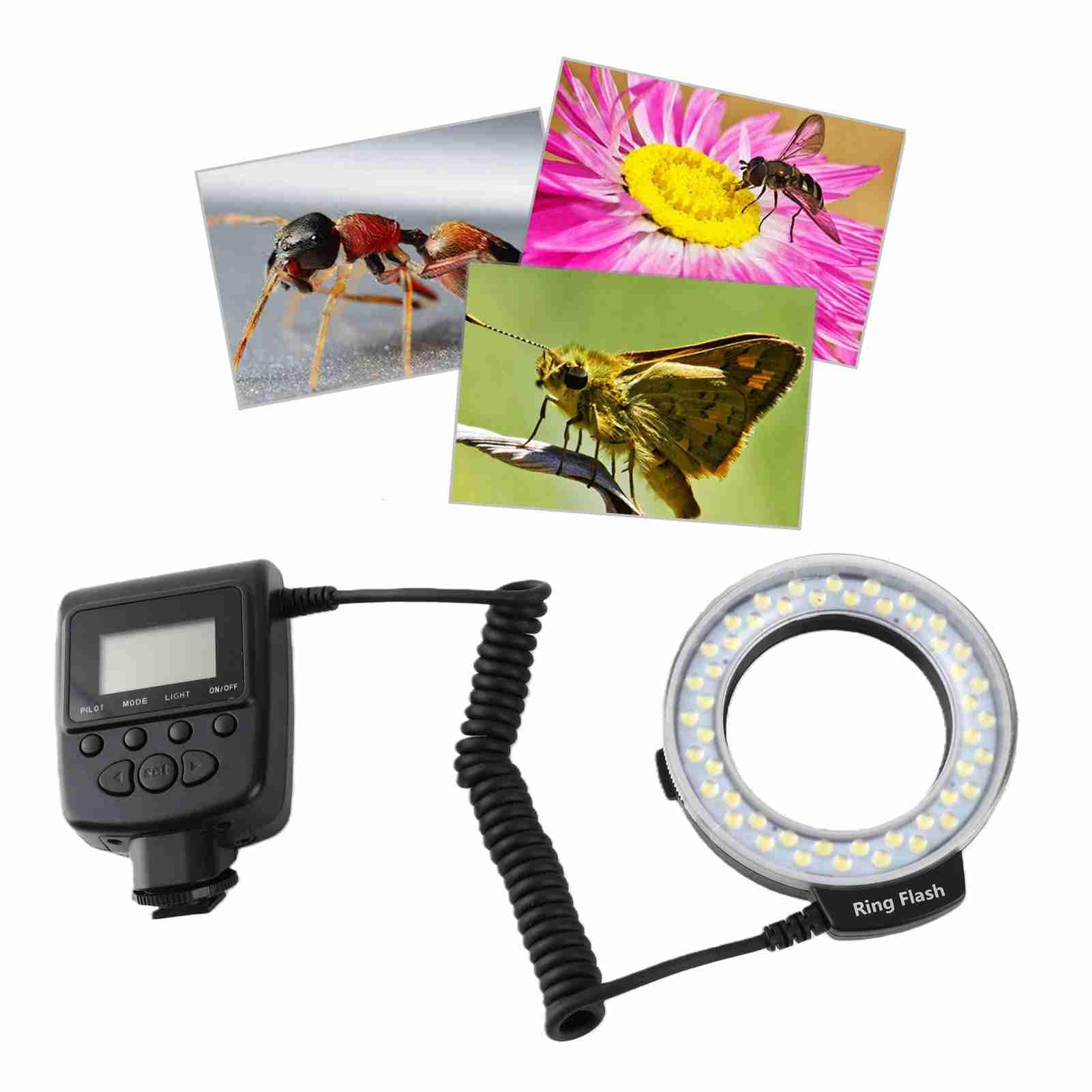 CCYLEZ Anello Luminoso LED Portatile per Fotografia Professionale con 7