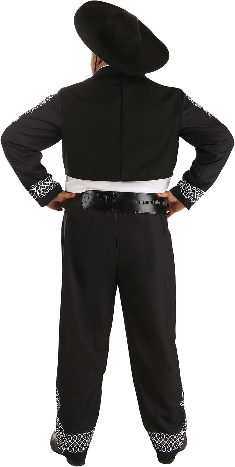 The Three Amigos Costume for Adults Plus Size | Mexican Jacket | Authentic Mariachi Outfit w/Sombrero Hat