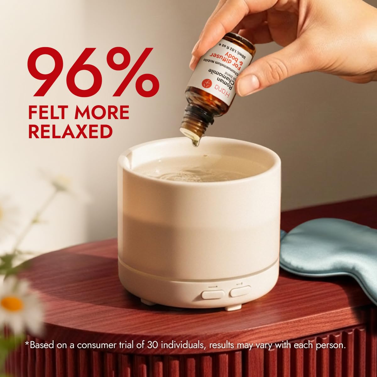 H’ana Roman Chamomile Essential Oil (1 Fl Oz) for Relaxation & Skin - 100% Pure and Natural Roman Chamomile Oil for Aromatherapy, Diffuser, Skin Care, Hair, Soap Making - Soothing Floral Aroma