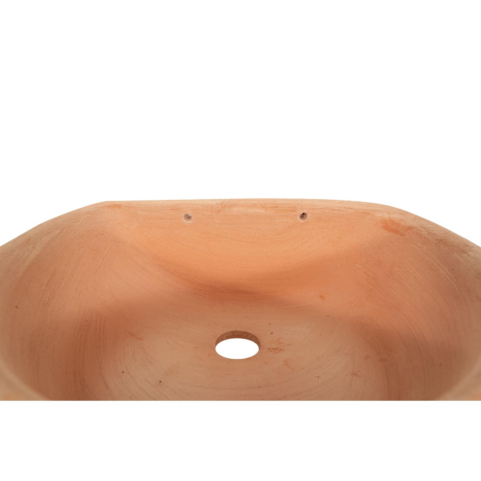 Biscottini Bañera para fuente de jardín de terracota Fuente de pared de exterior Fuente de pared Made in Italy lavabo decoración pared