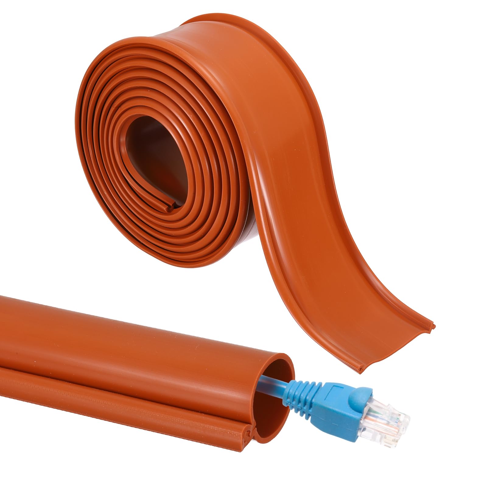 QUARKZMAN Fascia Per Cavi Da 3 Metri, Diametro Interno 1 Pollice, Copertura Flessibile Per Organizzare Cavi, Isolante A Scatto Per Sottostazioni E Reti Ad Alta Tensione, Colore Rosso