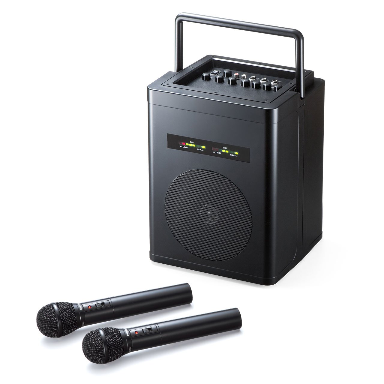 Amazon | サンワダイレクト ワイヤレスマイク スピーカーセット 拡声器  