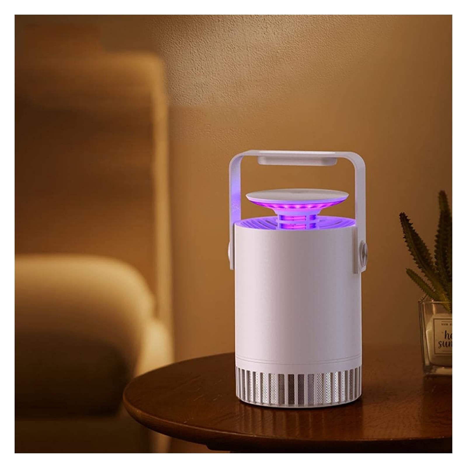 Artefatto repellente per zanzare portatile Lampada repellente per zanzare per interni Lampada repellente per zanzare silenziosa e sicura Lampada elettronica per assassino di zanzare muto Repellente pe