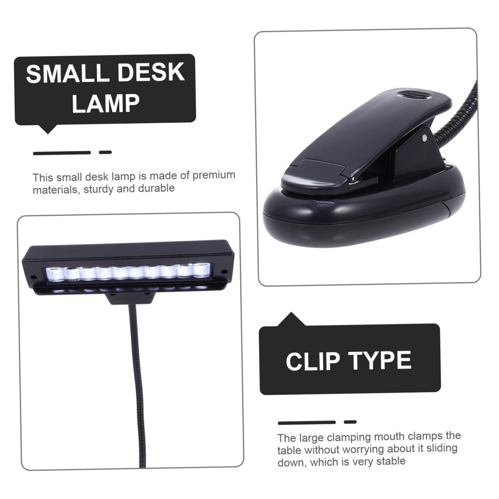 ifundom Portable Music Light Clip Reading Lamp for Piano Score and Bedside Eye-Safe Design