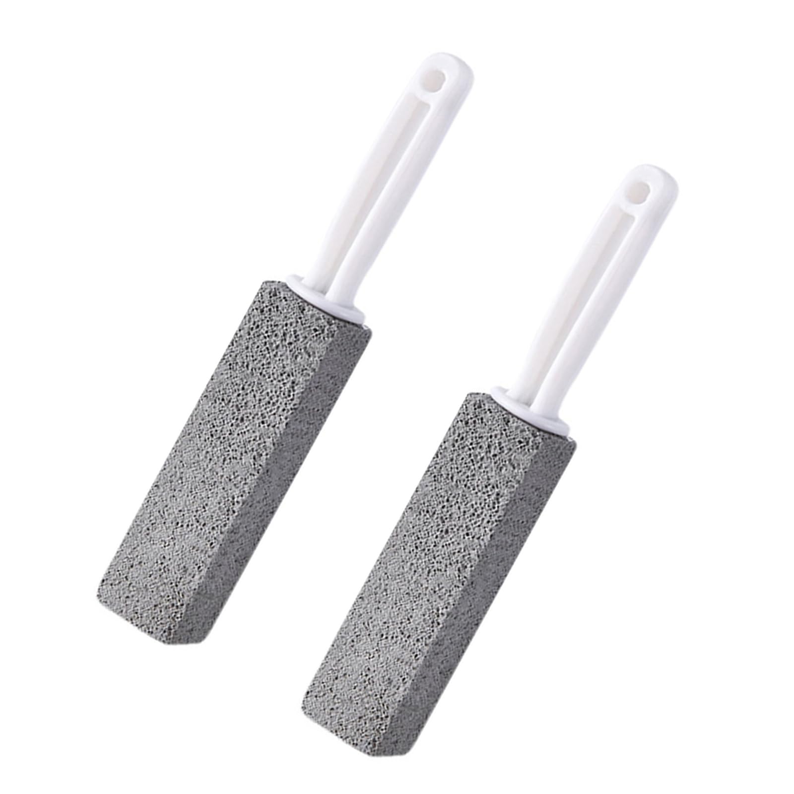 FeiYeup 2Pcs Pumice Stone Toilet Cleaner with Handle Household Removes Rust Limescale Hard Water Stain for Toilets Washbasins