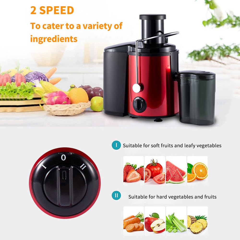 Estrattore Di Succo Lento Completamente Automatico,Estrattore Di Succo Con Tramoggia Di Alimentazione Da 3,15",Con 2 Modalità,Clip Di Sicurezza,Facile Da Pulire,Estrattore Di Succo Da 800W