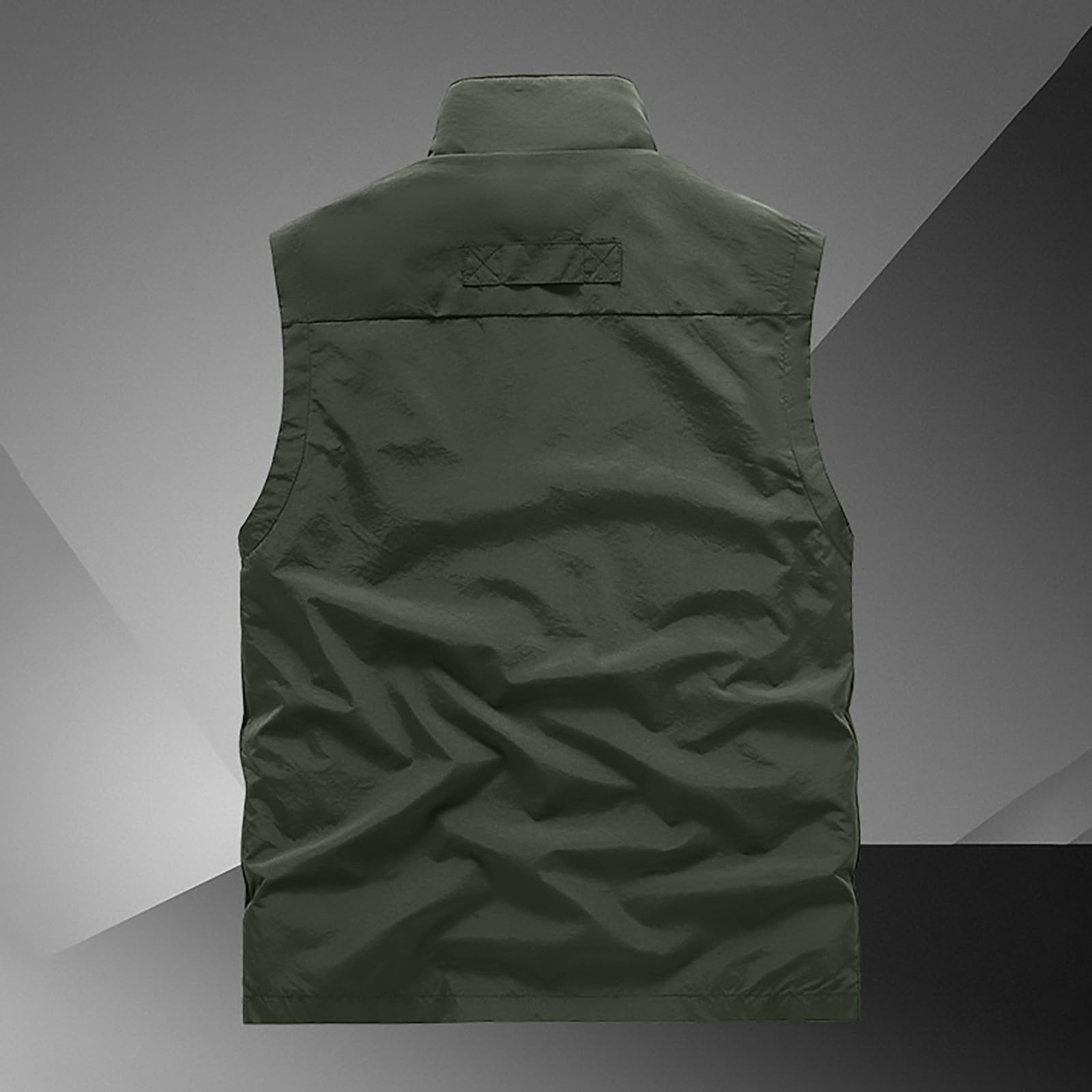 Gilet Herren Outdoor, Anglerweste Herren Leicht, Mantelweste Bequeme | Große Größen Winterweste Mit Vielen Taschen Outdoorwesten Mit Reißverschluss Ärmellos Jacke Loose Arbeitsweste