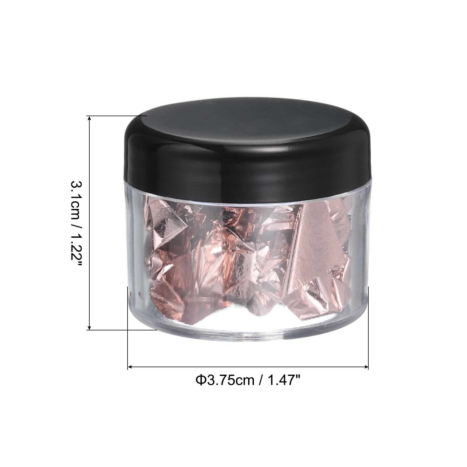 PATIKIL Gold Foil Flakes for Resin 10Bottles/10Gram Gold Leaf Flakes Metallic Gold Foil Flakes with Tweezers for Nail Design Craft Painting Jewelry Making - Image 2