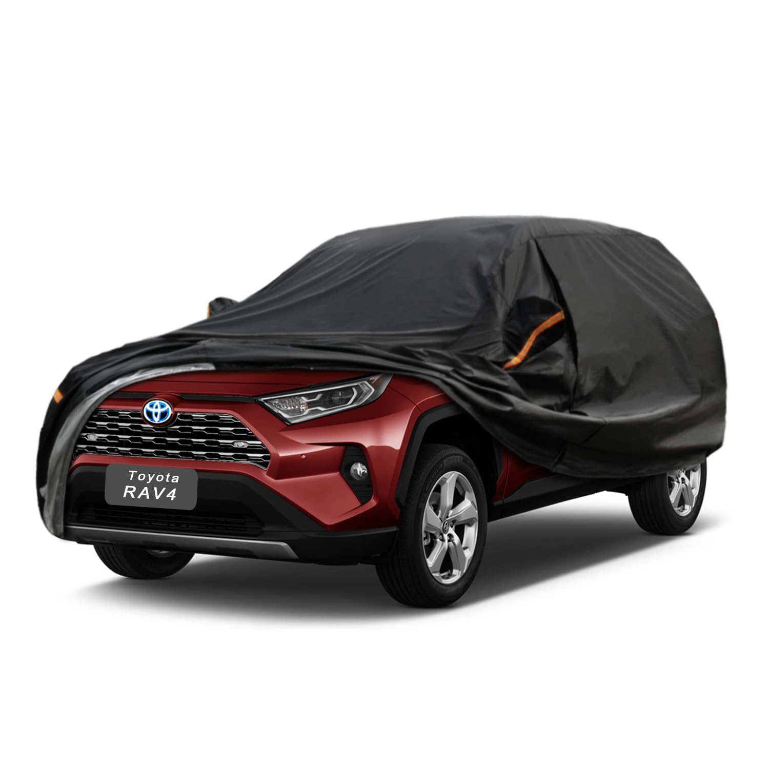 GUNHYI 7 Layers SUV Car Cover Custom Fit Toyota RAV4 (2012-2025) | All-Weather Waterproof Heavy-Duty Fabric, scratch-proof cotton lining, outdoor sun/rain/snow/wind/dust protection.