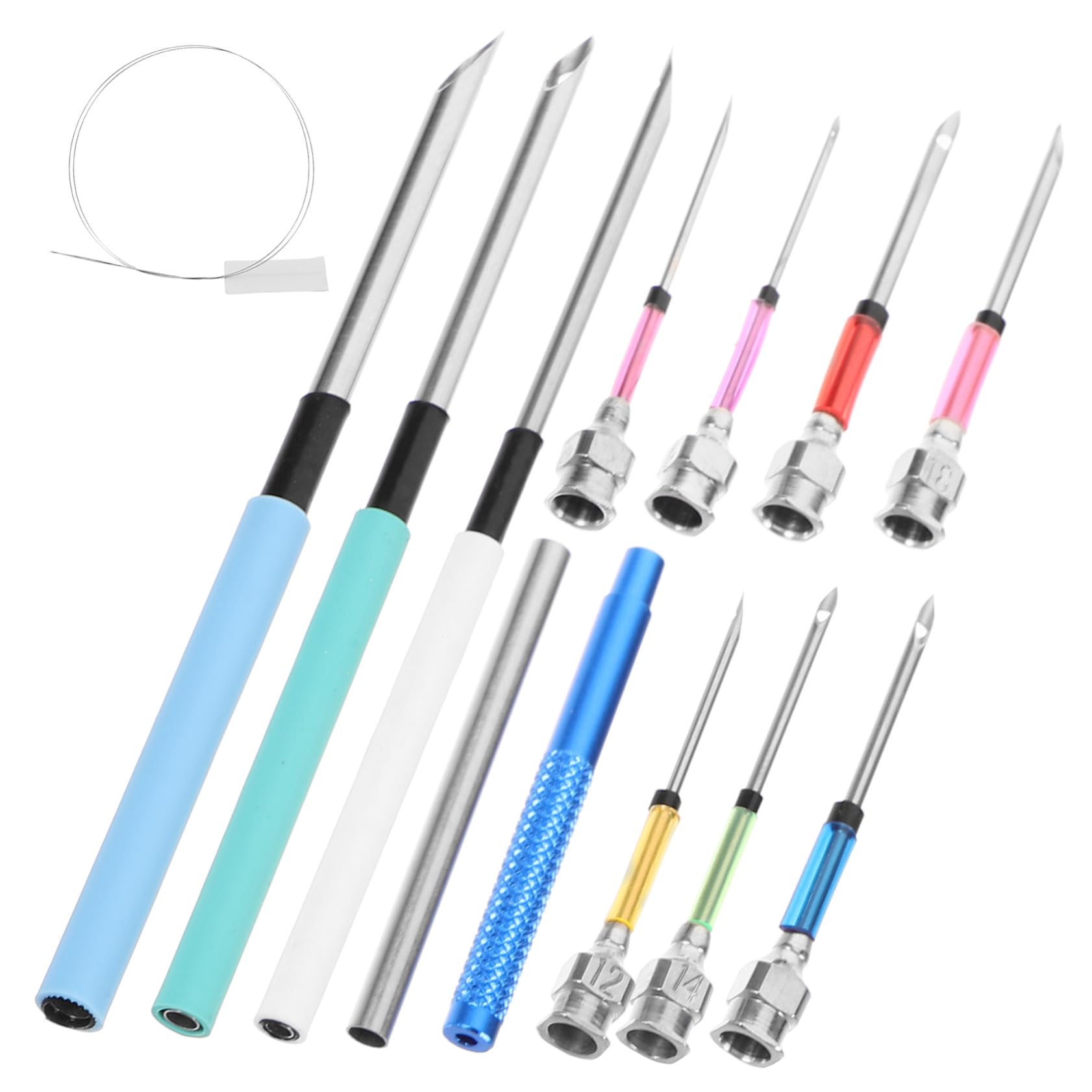 DIYEAH 5 Juegos Kit de Agujas Punzón Metálicas para Bordado y Manualidades DIY Herramienta Ligera y Duradera para Costura Decoración Ropa y Artesanía Juego Completo para Usuarios y Clases
