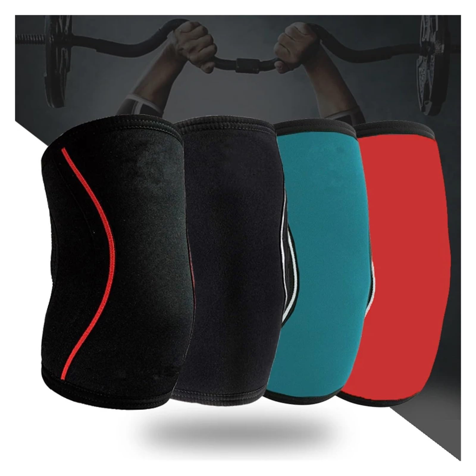 1 Paio di gomitiere for Squat, Sollevamento Pesi, Fitness, Sport, Supporto for gomitiere, Protezioni for gomitiere, Donne, Uomini, Adolescenti, Bambini Gomitiere Sportive(Black Green,XXL)