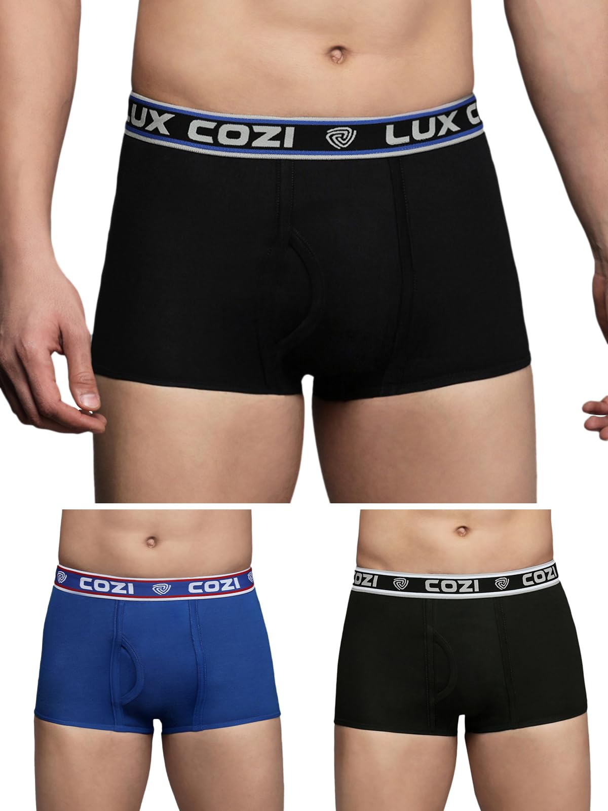 Men Cotton Outer Elastic Long Trunk | Trunk for Men | Trunks for Men Combo | Pack of 3 | Color May Vary |-image-16