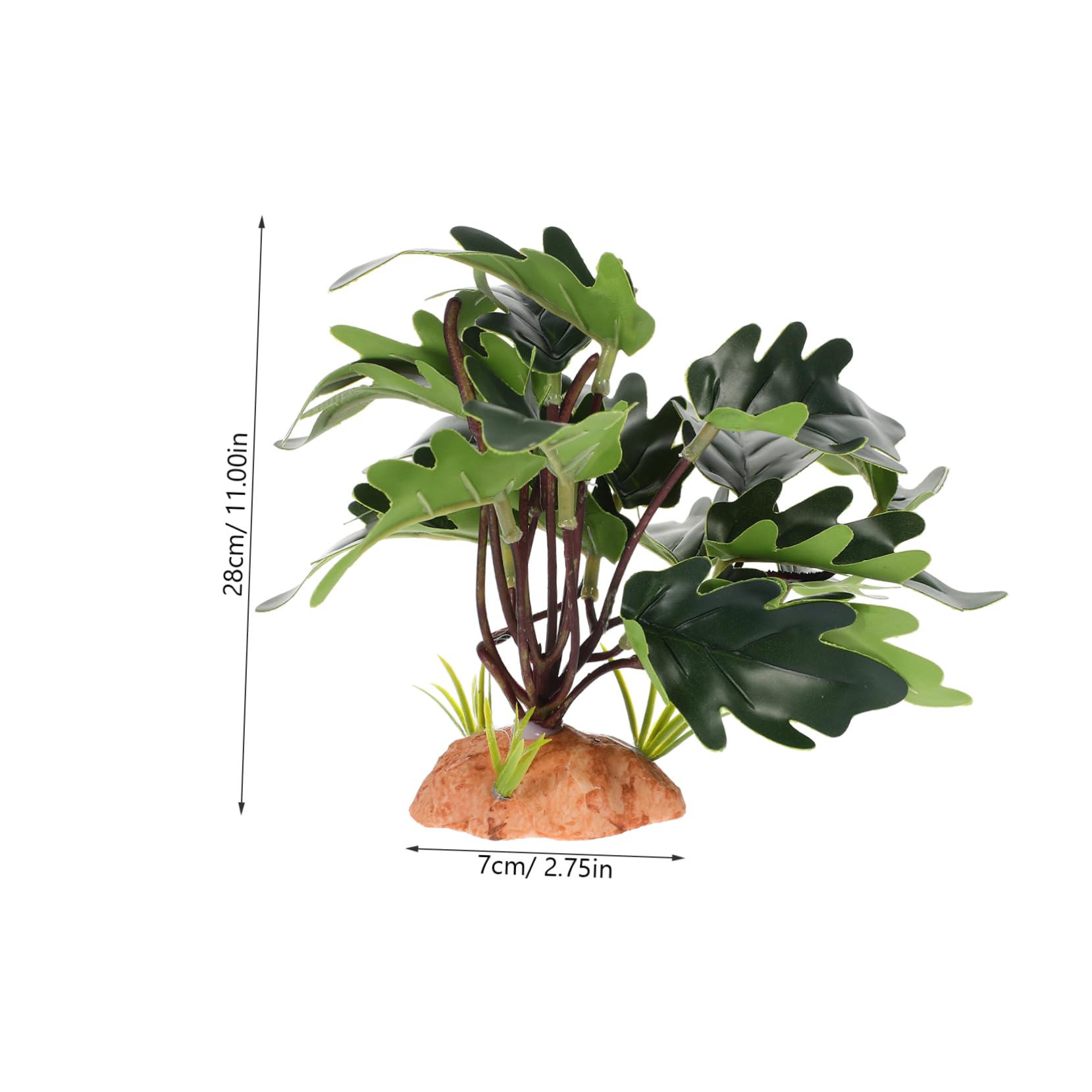 Sosoport Lifelike Reptile Tank Plant Decoration Climbing Pet Plant for Terrarium Durable Aquarium Landscaping Ornament Easy Installation Simulation Design