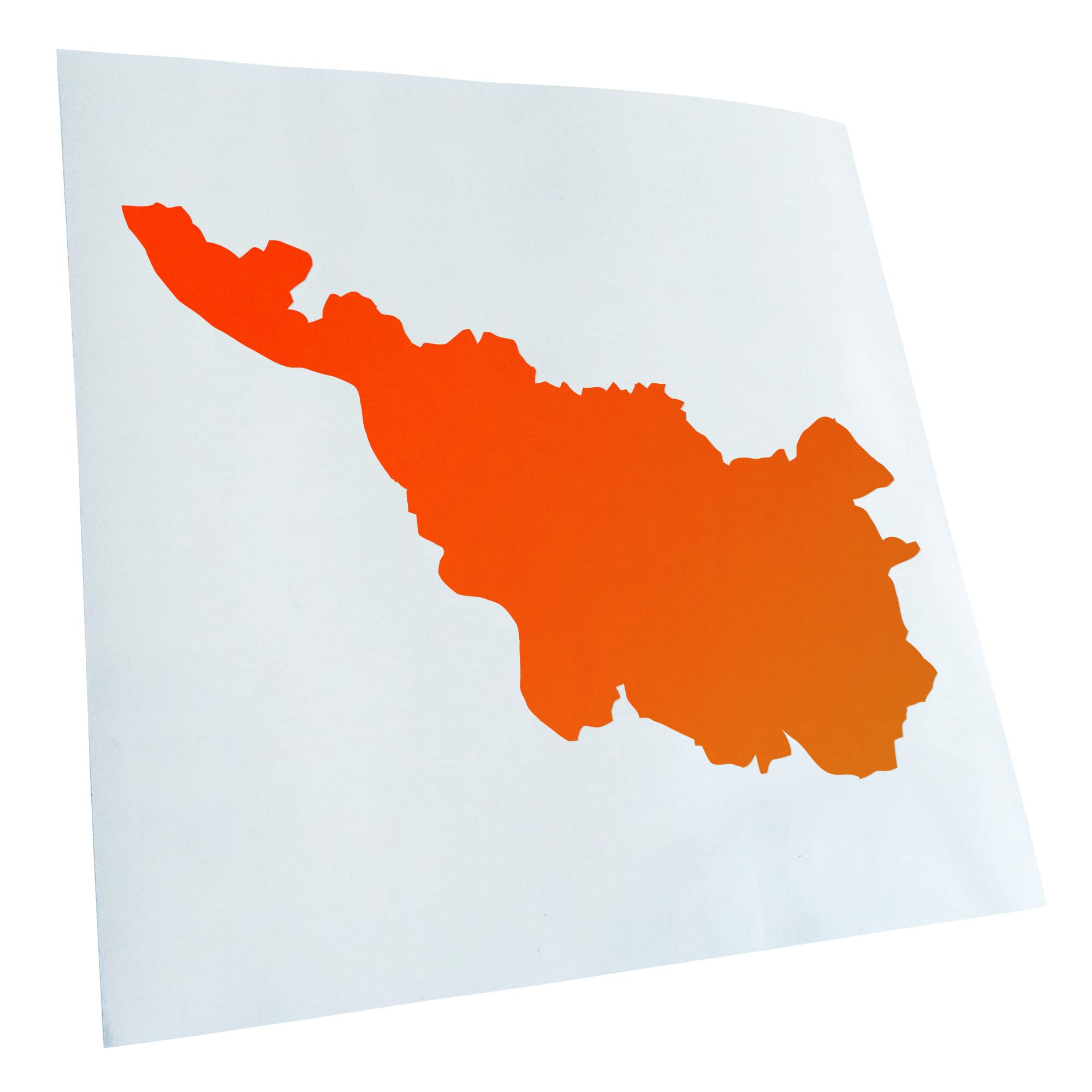 Kiwistar - Car Sticker - Neon Orange - 40 x 29 cm Bremen Germany Silhouette - Rear Window Car Sticker Weatherproof for Car Truck Moped Truck - Sticker Exterior Self-Adhesive Tuning Accessories for
