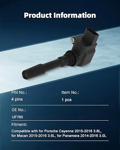 Miniatura 10 de ECCPP Paquete de 8 bobinas de encendido DG508 de alto rendimiento compatibles con Ford E-150 para F150 F250 E350 F-550 Super Duty para Lincoln para